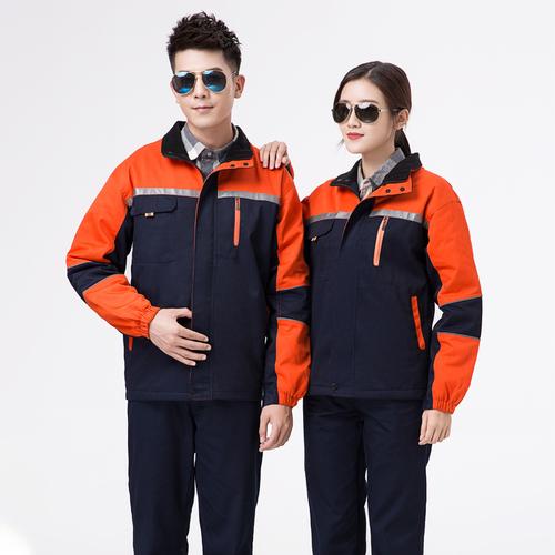 男工装制服冬季加厚反光工程棉服劳保工作服工厂汽修车间厂服logo