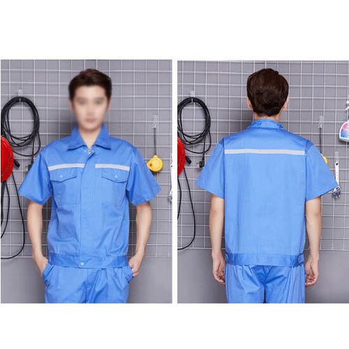 臻昌盛反光条男士制服套装 夏季车间工装的卓越之选